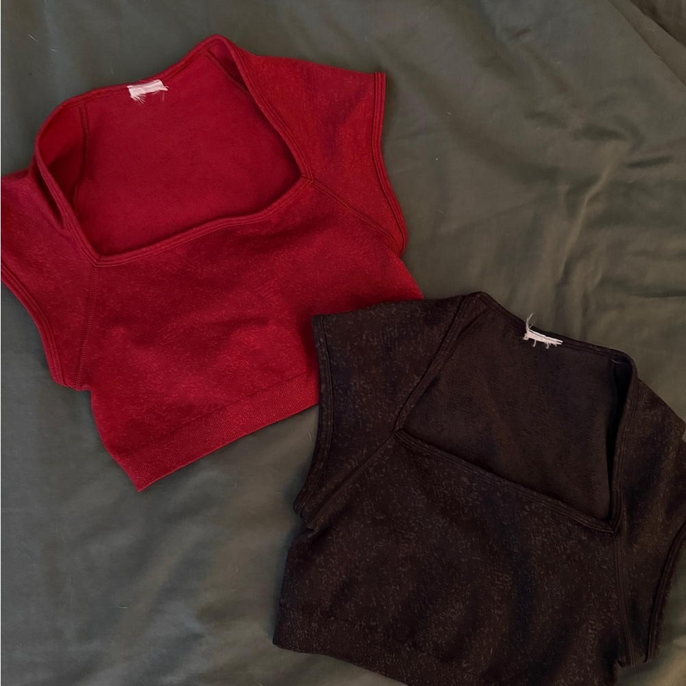 Gymshark cap sleeve Crop Top bundle
